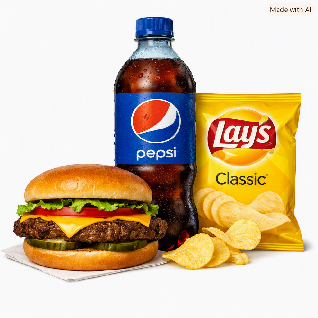 *3rd Qtr* Cheeseburger Combo  