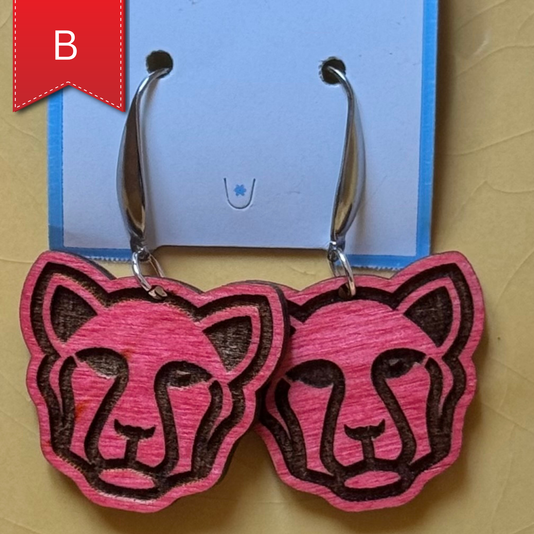 Red Panther Earrings