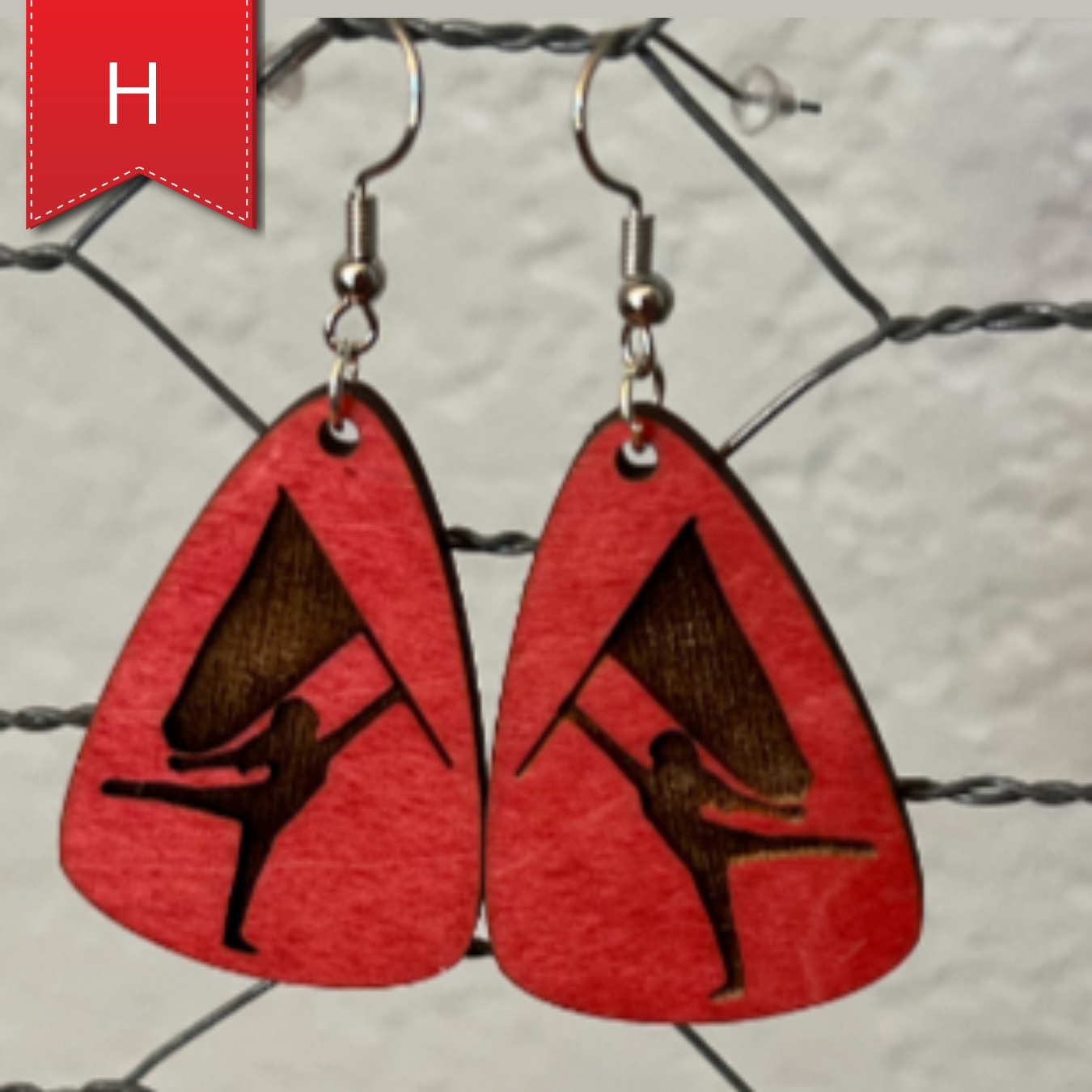 Guard Red Earrings
