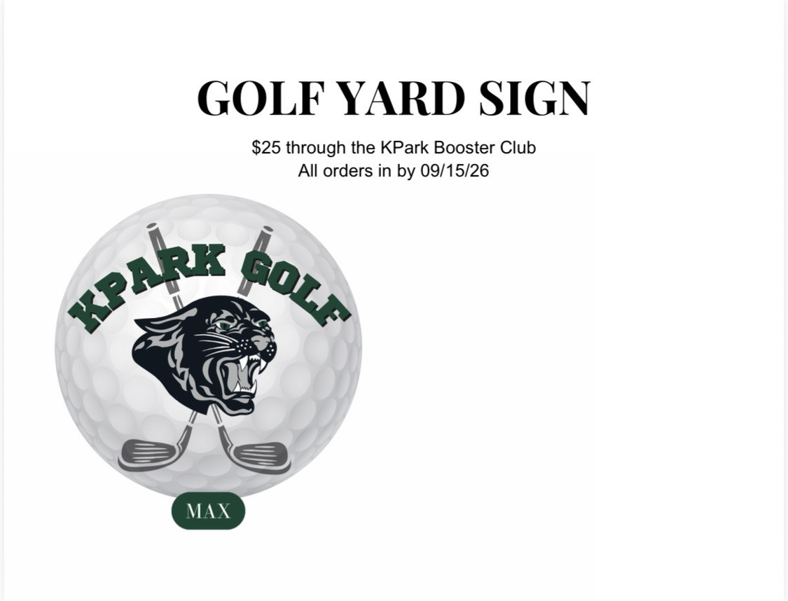Golf - Yard Sign - Deadline 9/15/2026