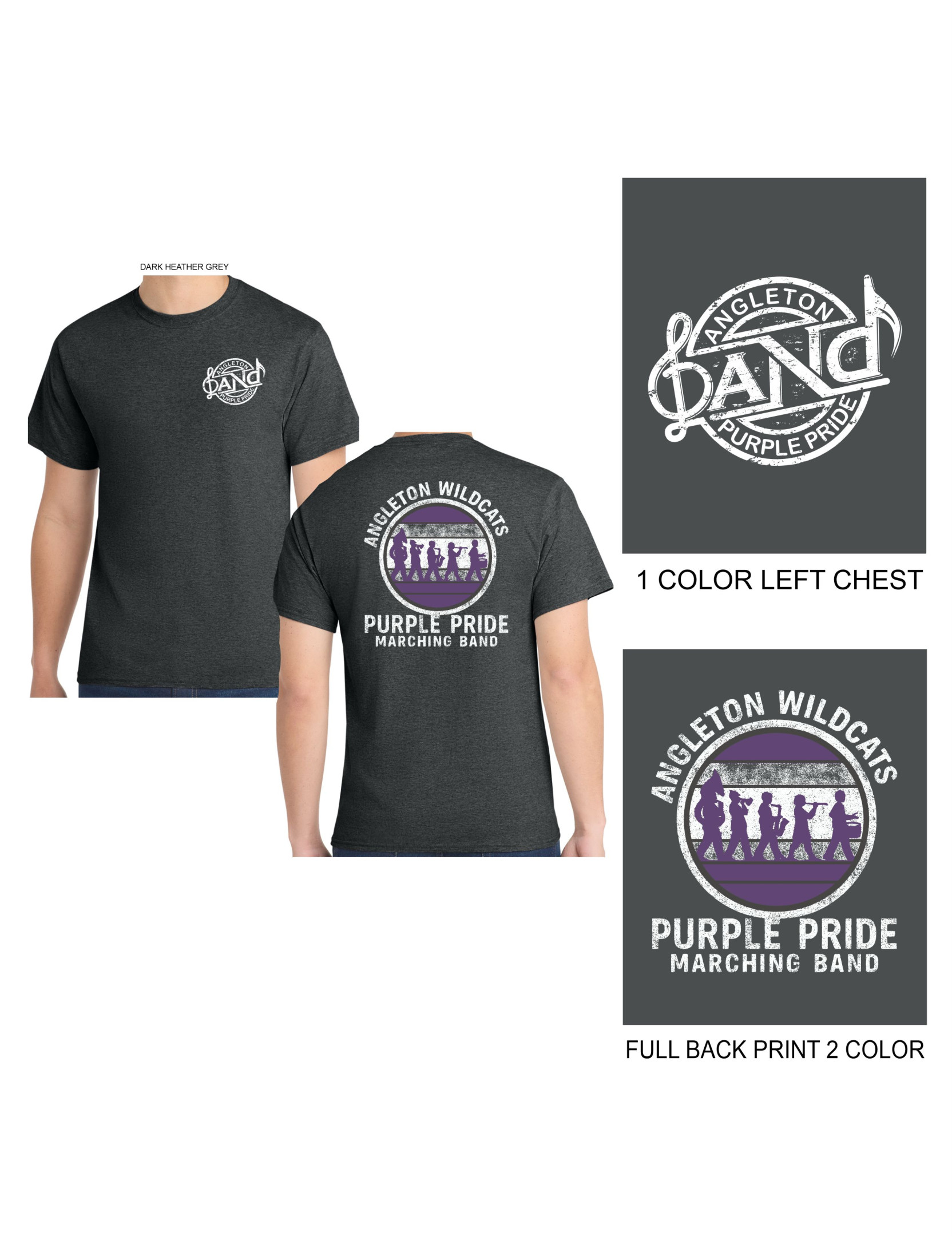 Marching Band Faded Logo Hoodie