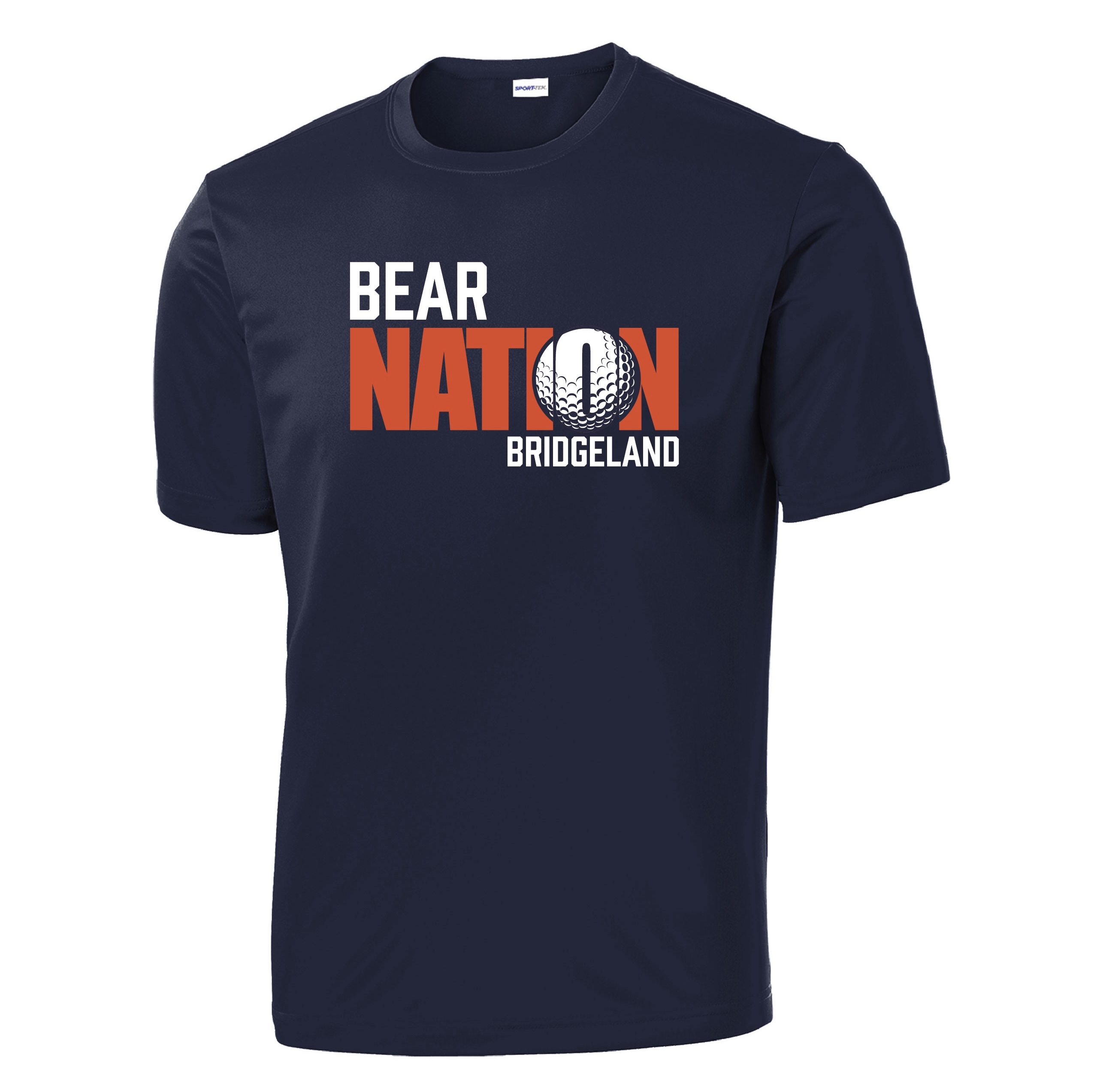 S/S Navy Bear Nation - Golf 100% poly - 2024