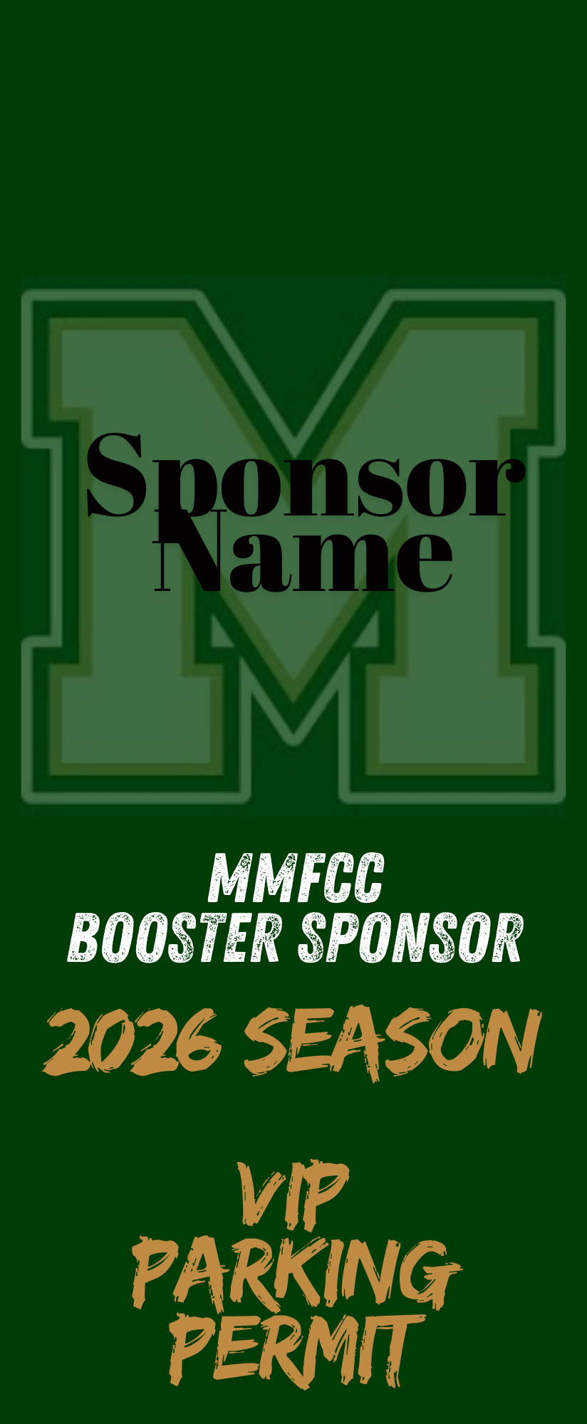 VIP Season Parking Pass