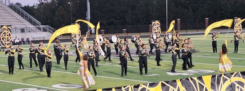 The Benton Panther Band performs their competition show live at their Mass Band event.
